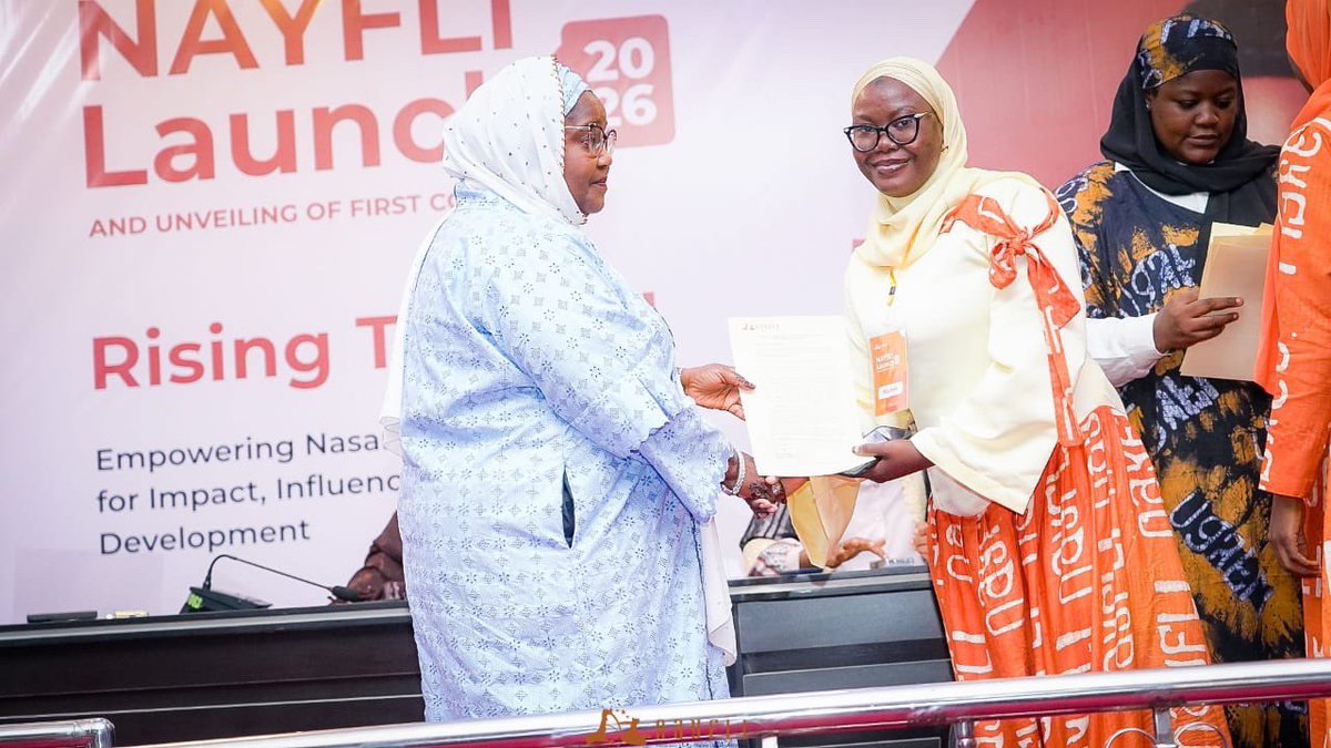 Nayfli2023's tweet photo. the First Lady of Nasarawa State, represented at the launch of the Nasarawa Young Female Leaders Initiative (NAYFLI) by the Executive Secretary of the Nasarawa State Universal Basic Education Board (SUBEB), Hajiya Hashiya Ahmed. https://t.co/I095wY48qU