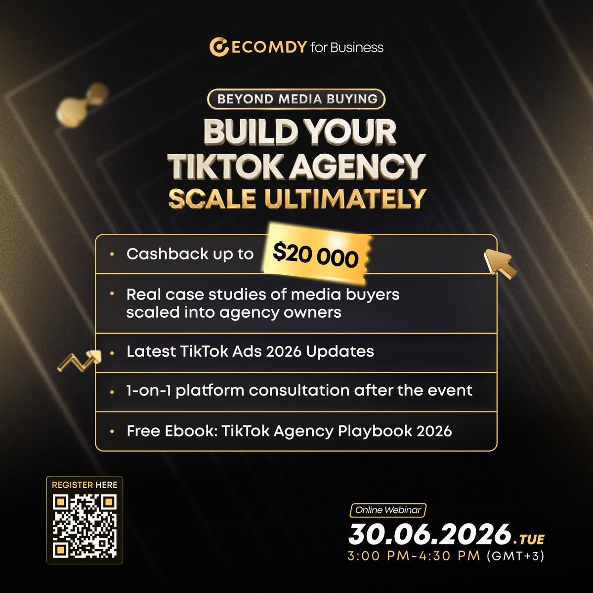 levi_ecomdy's tweet photo. 💰 𝐄𝐱𝐜𝐥𝐮𝐬𝐢𝐯𝐞 𝐖𝐞𝐛𝐢𝐧𝐚𝐫 𝐁𝐞𝐧𝐞𝐟𝐢𝐭 — 𝐆𝐞𝐭 𝐔𝐩 𝐭𝐨 $𝟐𝟎,𝟎𝟎𝟎 𝐓𝐢𝐤𝐓𝐨𝐤 𝐀𝐝𝐬 𝐂𝐚𝐬𝐡𝐛𝐚𝐜𝐤!​
Haven't registered yet? Do it now: https://t.co/V7zvSrz88p
#TikTok #Ads #MediaBuyer https://t.co/6BBHeK8P6a