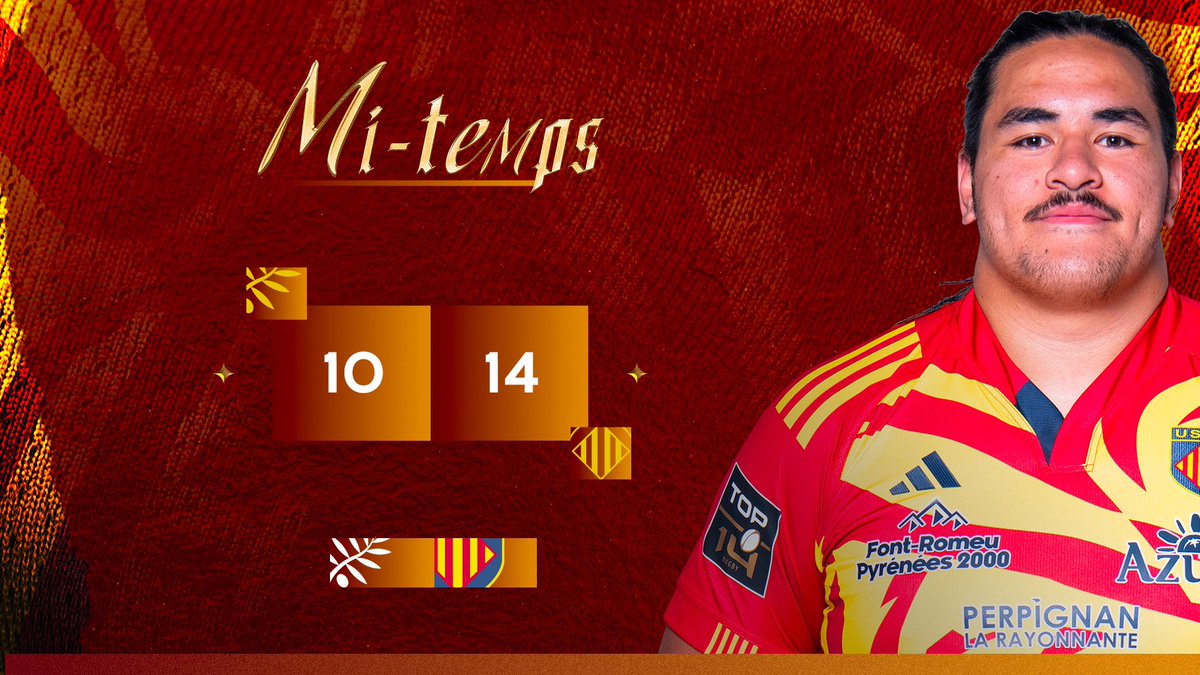 usap_officiel's tweet photo. ๐ ๐-๐ง๐๐ ๐ฃ๐ฆ โธ๏ธ
Malgrรฉ une premiรจre pรฉriode compliquรฉe, nos Catalans virent en tรชte ร la pause.
Il faudra confirmer pendant encore 40 minutes. ๐ด๐ก
PROVENCE - 10 ๐งฎ 14 - USAP
#le5eelement https://t.co/dREIOddIS6