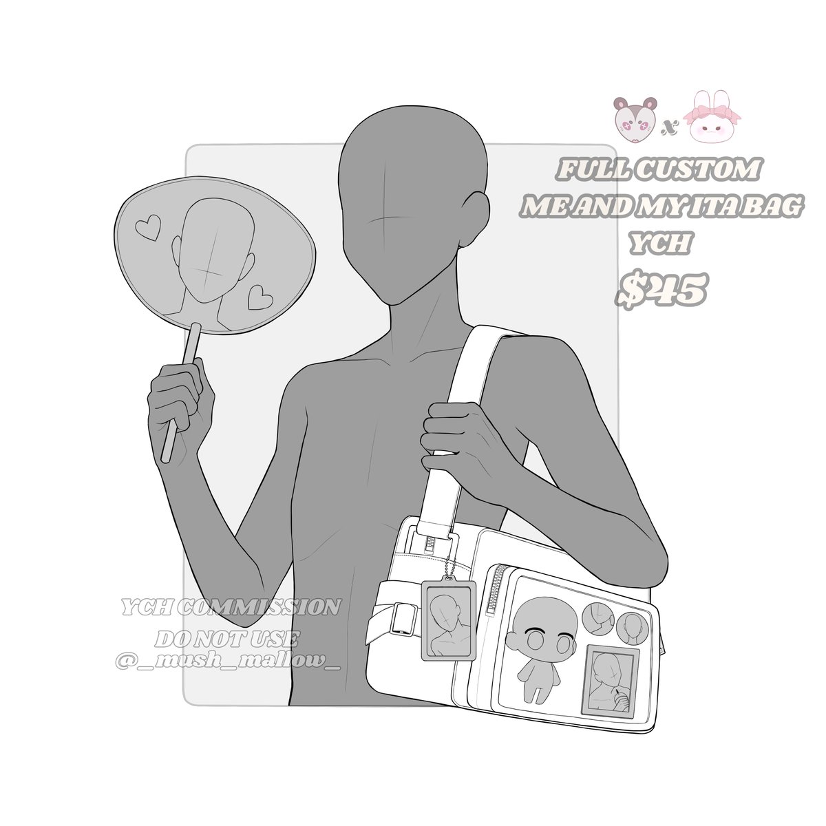 _mush_mallow_'s tweet photo. HI ! Me and my Co artist Goona are now opening our new YCH~
✨ ME AND MY ITABAG ✨ 
We offer a fully customizable one or if you're into our beloved tall ,gray ,and handsome Peter Dunbar WE GOT YOU~
💕 Limited slots of 5 
#ych #commisionopen #commissions 
#yourboyfriendgame https://t.co/4HA4hNlho0
