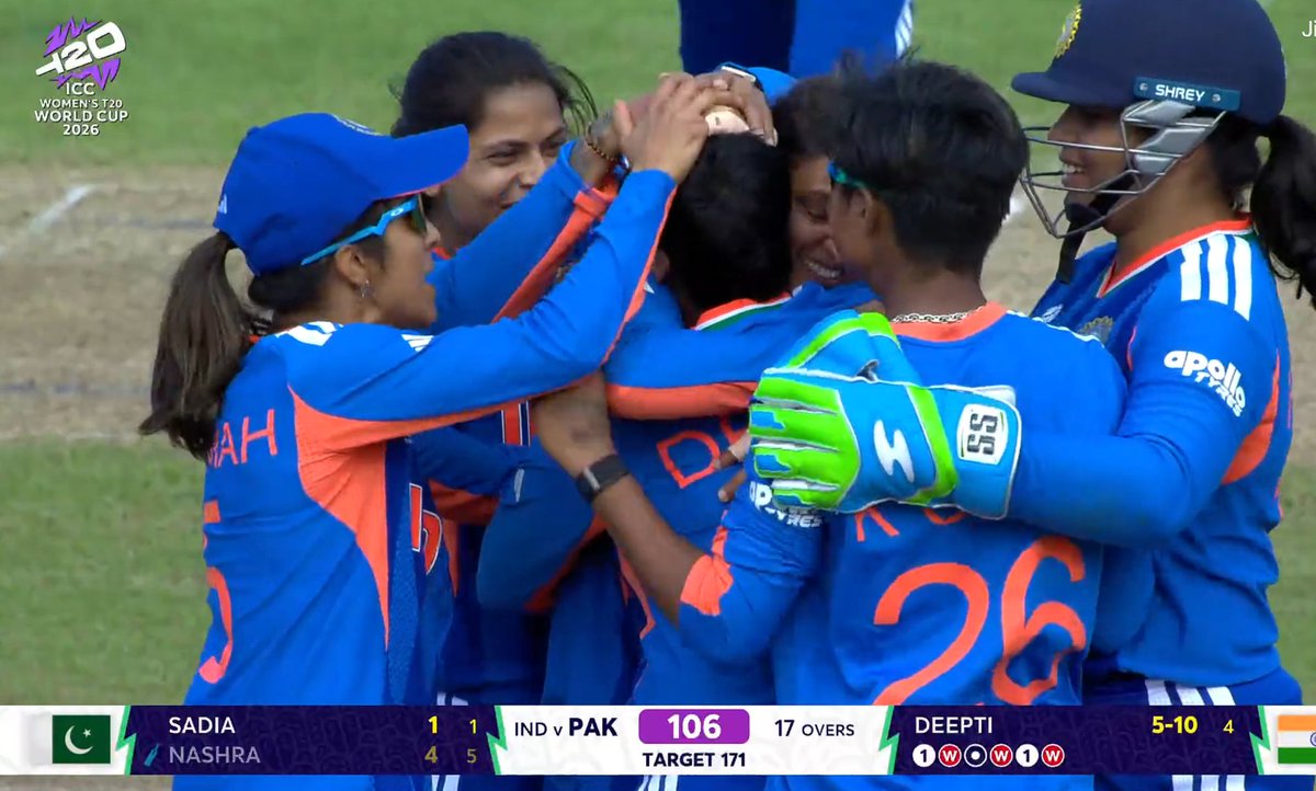 WhyTheLetter_S's tweet photo. Crushed the Bhikharistan, again!!

Congratulations Team India Women’s Team for the spectacular Win against Pakistan. @BCCIWomen 🇮🇳
INDW Won the Toss, Elected to Bat
INDW - 170/6 in 20 Overs
PakW - 106 All Out in 17 Overs 
IndW won the Match by 64 Runs. 
#INDvsPAK 
#T20WorldCup https://t.co/wxD9xuuJrx