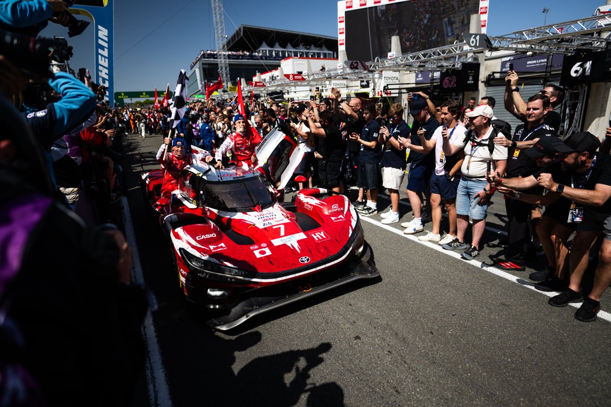ToyotaRacing_JP's tweet photo. #WEC | Le Mans 24hレース🇫🇷 

Merci, Le Mans🫶

#TOYOTARACING #WECjp #LeMans24jp https://t.co/sAnOwa4kSz