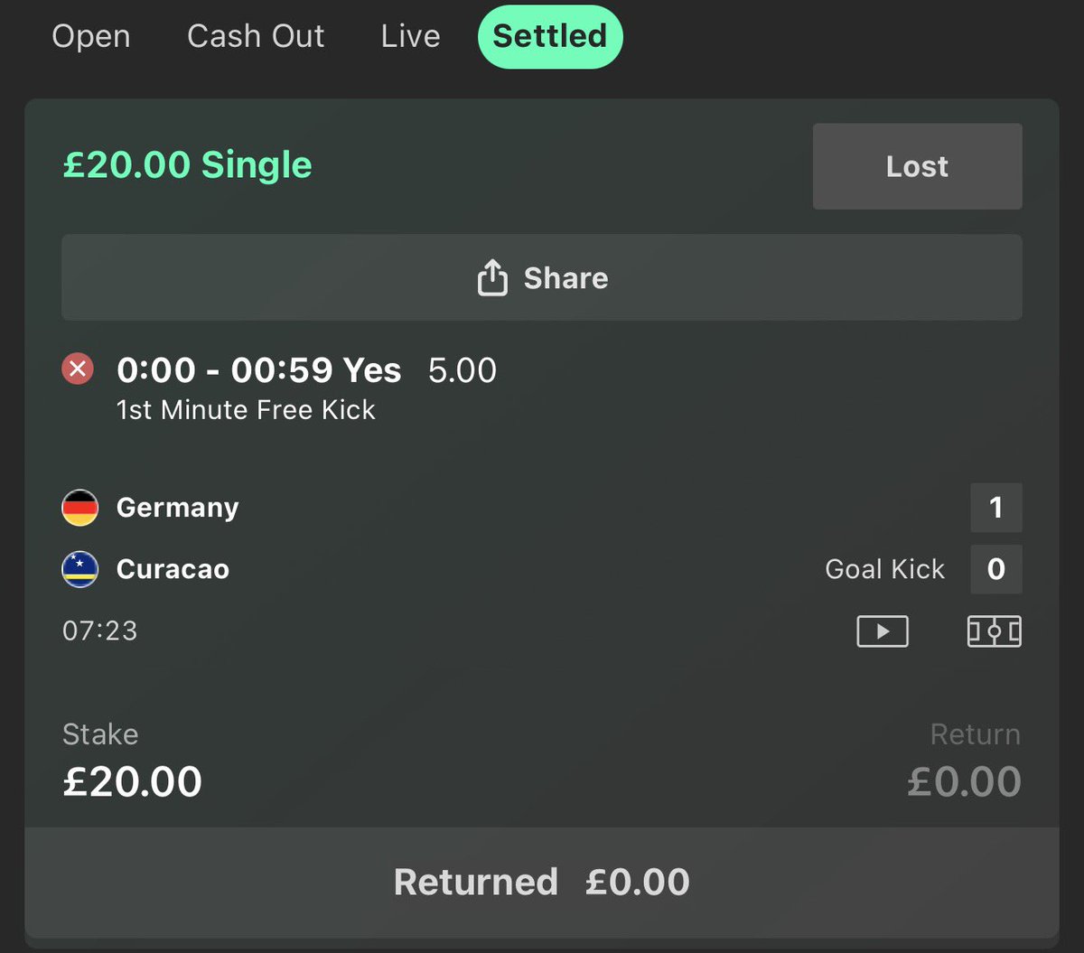 monkeyspur's tweet photo. @bet365help this bet should of won!! Please reverse the result!! https://t.co/72vuhxWWeK