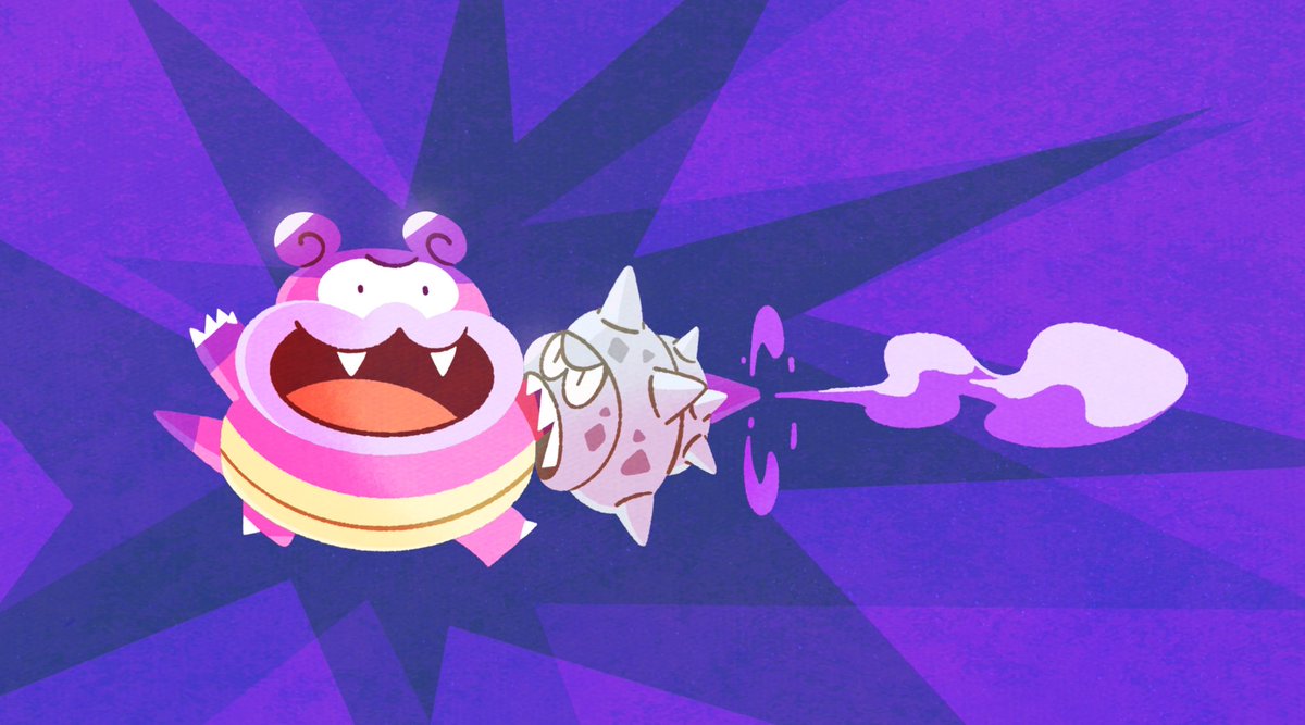 Julesdrawz's tweet photo. Some poison type mons ☠️ https://t.co/KmZMMn7QZi
