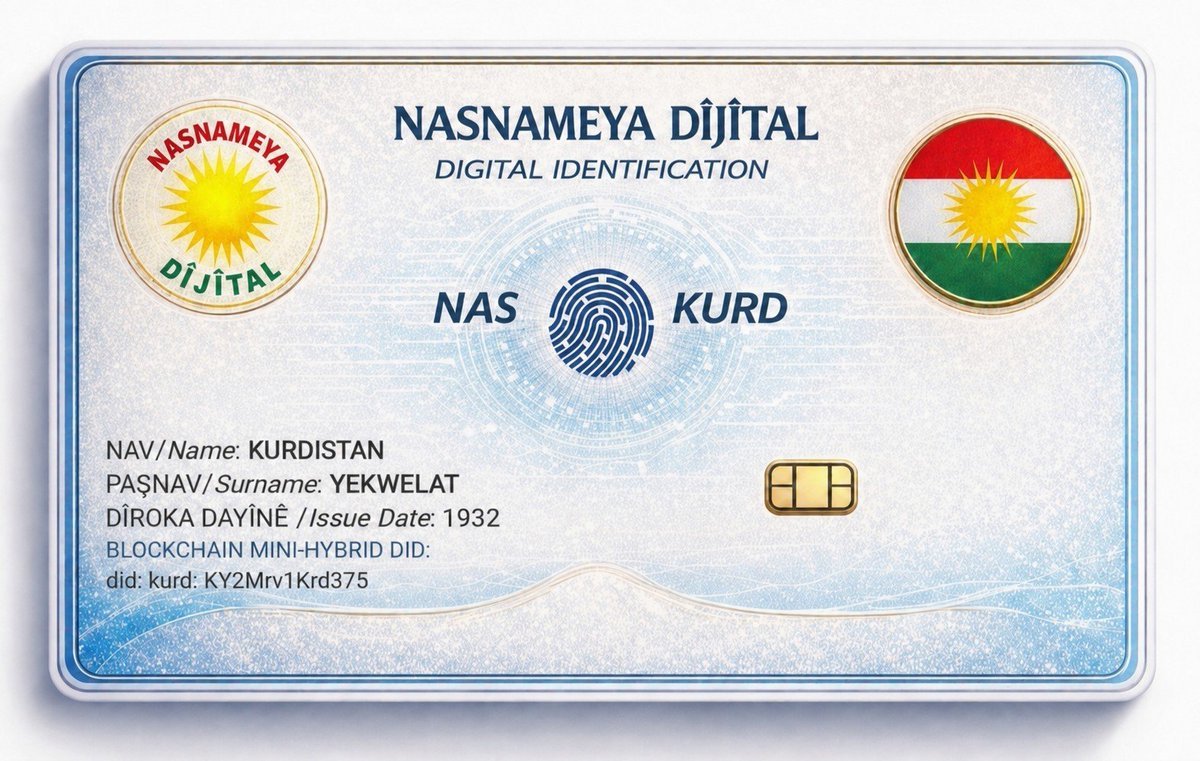 rojtevkurdi's tweet photo. Em dixwazin xwe, bi nasnameyan xwe bidin nasîn!

https://t.co/BpHYDtLRiQ

#Kurdistan #digitalID #nasKURD #Kurdî #Blockchainkurds #rojava #rojhilat #bakûr #başûr https://t.co/fMqbbtJ9jb