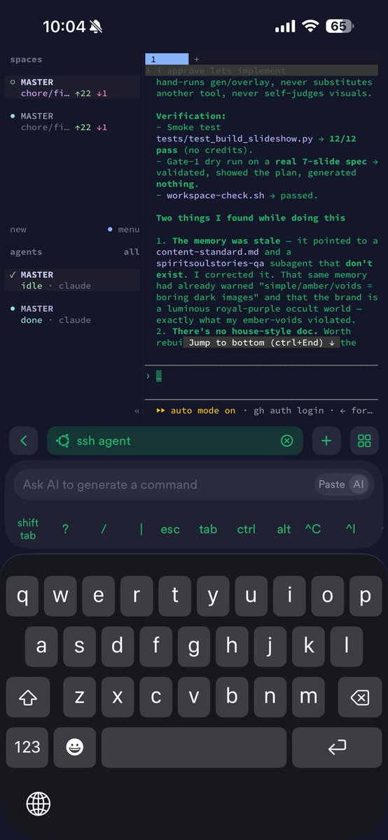 aimachine404's tweet photo. POV: you run agents on a vps 

persistent with @herdr

tailscale and termius

LET IT RIP https://t.co/EYL8aOxVuh