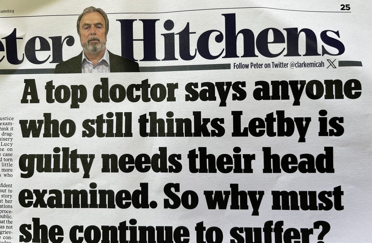 ABridgen's tweet photo. Nurse Lucy Letby remains in prison serving a life sentence for crimes she didn’t commit because her imprisonment sends a very strong message to all NHS staff who might ever consider whistleblowing. It also the demonstrates political control over the judiciary in the UK. https://t.co/RsmdLGX1Bv