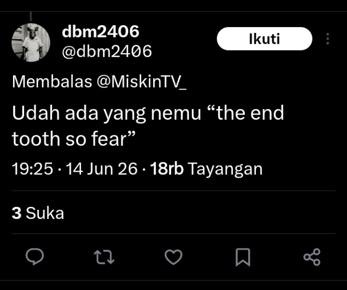 ElankSamudro's tweet photo. Katanya ini tulisan di belakang  truk😔
"The end tooth so fear"
Ngakak anjir😂🤣😂🤣
Ada lagi ga bre? Drop di komen ya, tulisan yg ada di belakang truk😁😁 https://t.co/yPf8DsFUfs