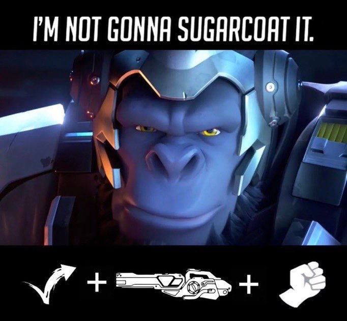 ItsOkimi's tweet photo. @OWAnonymous_ A little aggressive but true 

-from a Winston main https://t.co/kz9l2TS2Tv