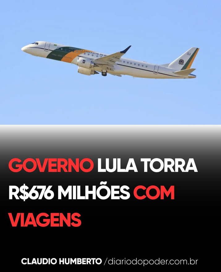 silvionavarro's tweet photo. Boa semana para você, enquanto Lula &amp; Janja e cia estão gastando o seu dinheiro!

Em 2025, o governo Lula torrou R$2,5 bilhões e bateu recorde histórico de despesas com viagens pelo terceiro ano seguido. https://t.co/rAL0itPVN0