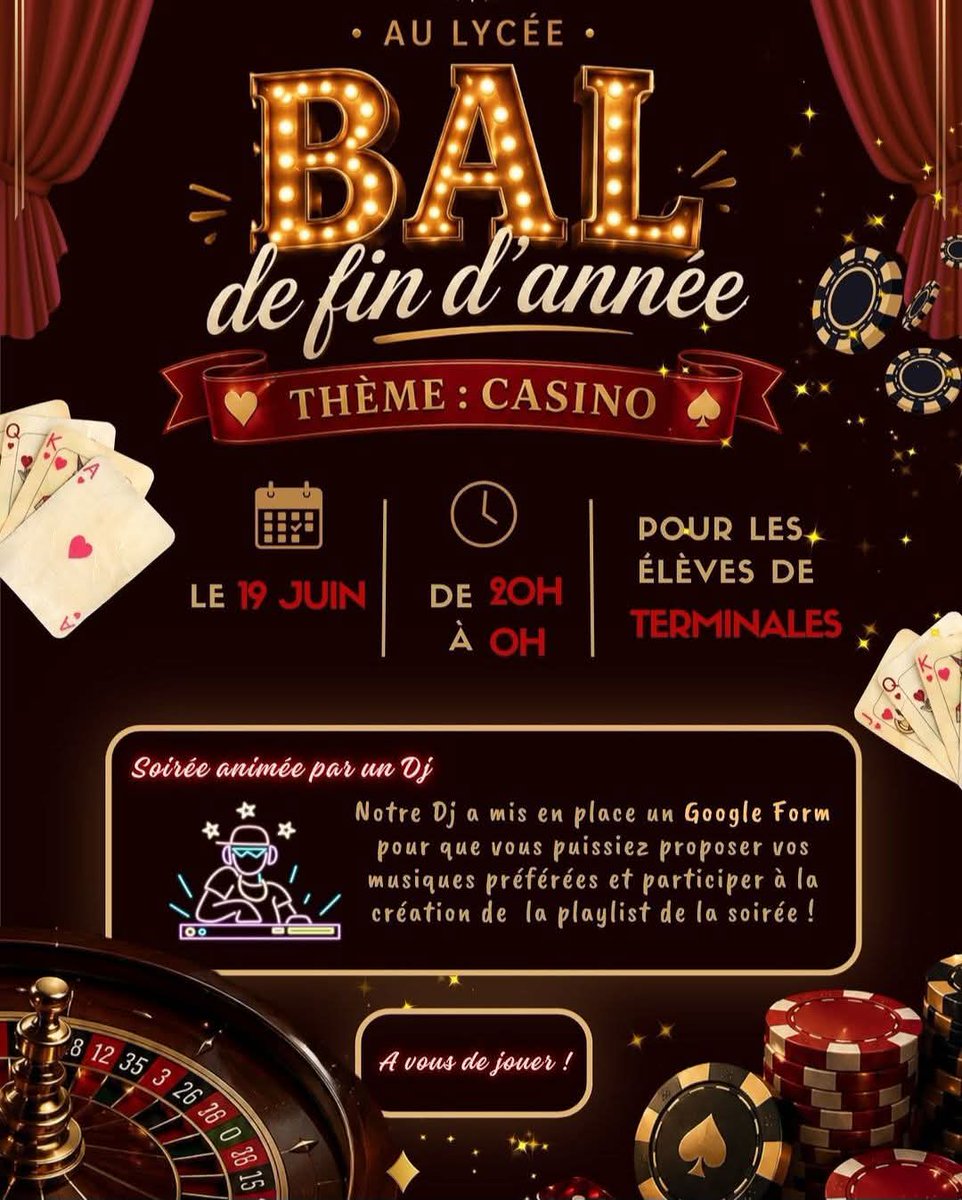 CvlMdl's tweet photo. On n'oublie pas d'acheter sa place. Lien vers la billetterie sur Pronote. Attention, ça ferme le 18 juin. https://t.co/O2LxeUzBea