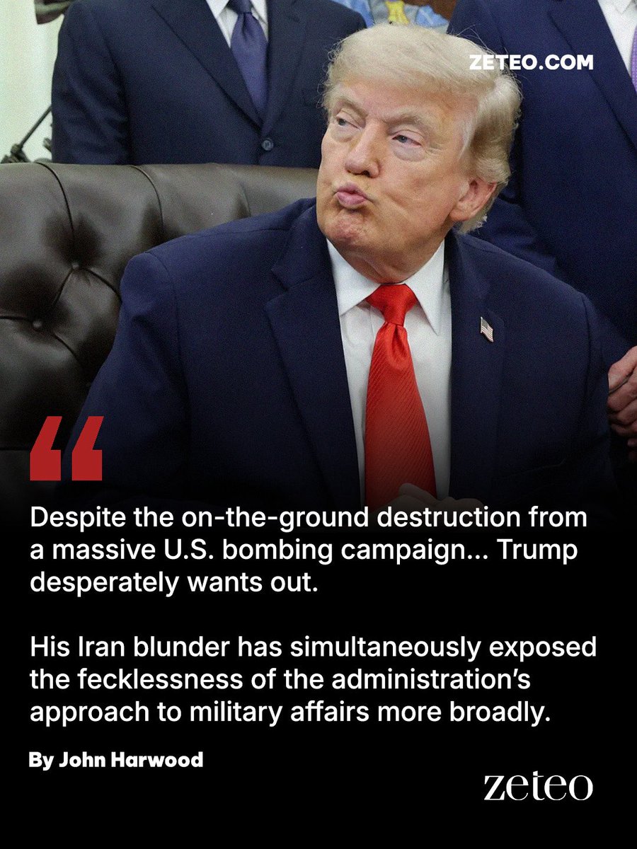 zeteo_news's tweet photo. Trump’s unconstrained presidency shows GOP extremism doesn't work.

@JohnJHarwood explains how the president’s far-right policies, including his war in Iran and tariffs, are failing the American people. https://t.co/7Xdj4MDtaP