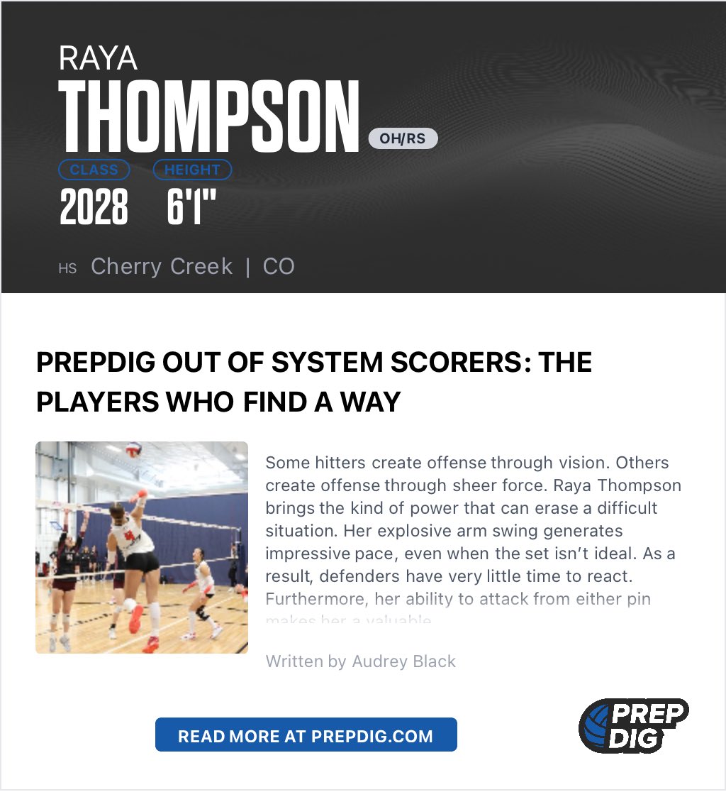 rayathompson4's tweet photo. Thank you @PrepDigCO for the recognition!! Great players in the 2027 class and my friend Delaney up north!! #heavyarm #2028OH https://t.co/uqtPvppXlr