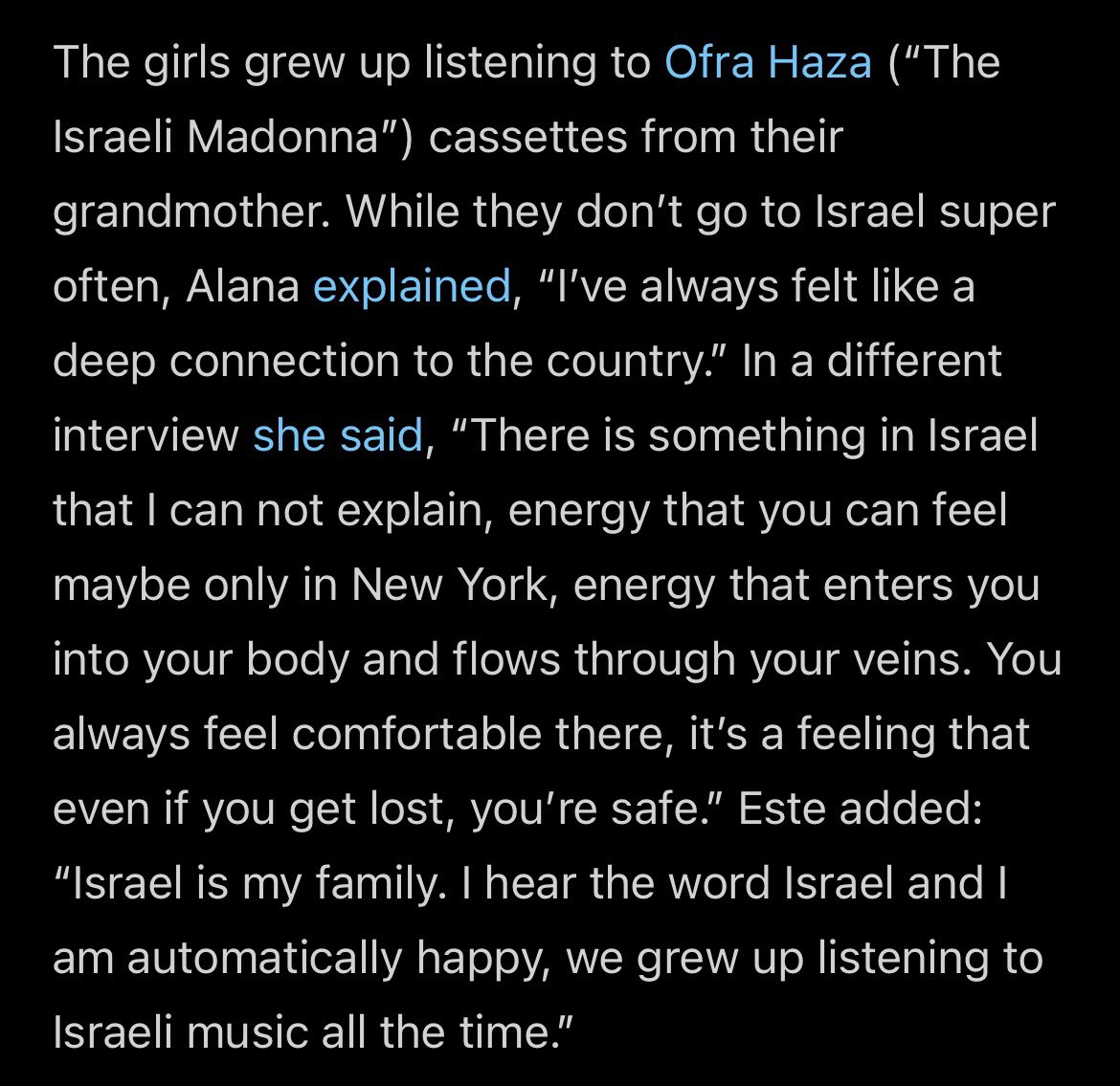 hag_anonymous's tweet photo. actually this is my basis for calling alana and her sisters zionists. in the time it took you to create your bullshit tweet, you could’ve just google it babe. you’re a lazy dumbass😭 https://t.co/7eHKXbBJPw