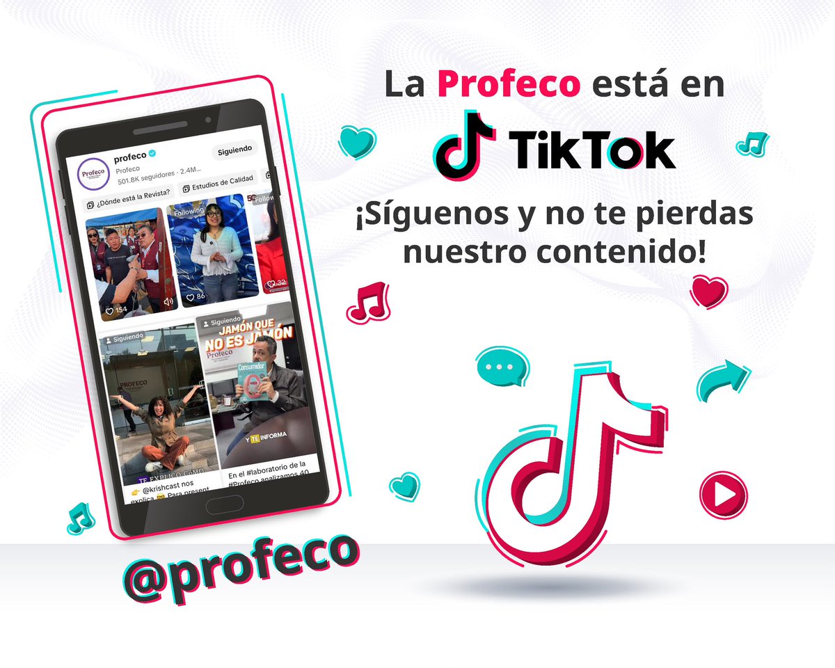 ivan_escalante's tweet photo. Todos los días publicamos en TikTok contenido muy interesante que les ayudará a hacer un consumo responsable e informado. 🤓

Sigan la cuenta verificada y formen parte de nuestra comunidad.

📱https://t.co/Q0S0nhx7cr https://t.co/28CDl0j4T7