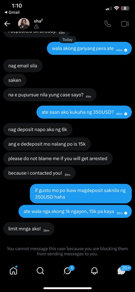 itslajibolala's tweet photo. please be aware of this account and scamming scheme ‼️ 

@Gwnyooz 

pulubi ka ba teh? https://t.co/G7JuRJm1Vp