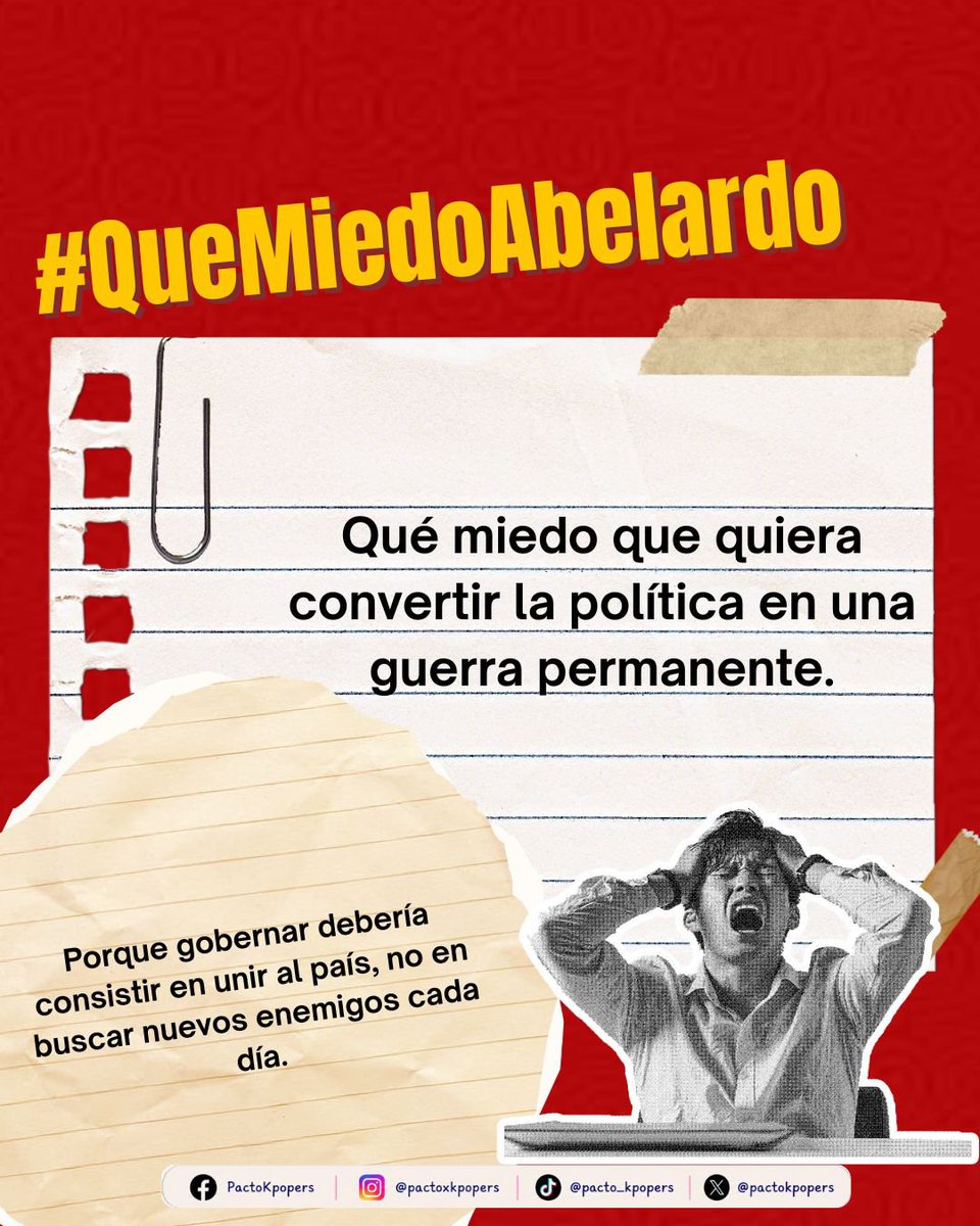 PactoKpopers's tweet photo. ¡Te contamos todas las razones por las cuáles nuestro país se ve atentado y en peligro! ⚠️‼️ No olvides que es responsabilidad de todos votar por un mejor país donde quepamos todos 🫰🏻

#QueMiedoAbelardo #KpopersConIván #MeLaJuegoPorLaVida https://t.co/bFJLOK6QFe