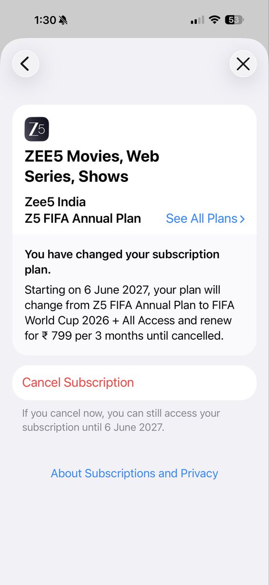 Daneshirani's tweet photo. @ZEE5India I have paid for the subscription twice! It still asks me to buy the plan again and again. I have emailed your customer support. Did not get a reply. What do I have to do to watch the World Cup? https://t.co/paubXIzLWs