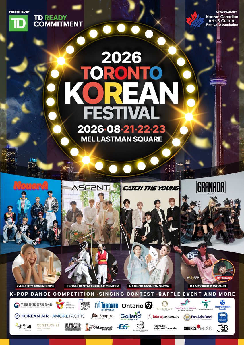 JNBCANADA's tweet photo. 🎤 2026 TORONTO KOREAN FESTIVAL
J&B ENTERTAINMENT VOLUNTEER OPEN
If you’re a K-POP fan 👀
this time, don’t just watch—
be part of the team that makes it happen 🔥
Join J&B Entertainment and help create
an unforgettable experience at the
2026 Toronto Korean Festival 🇨🇦
This isn’t just another experience—
it’s your chance to be part of real event operations

🌍 Open to anyone aged 18+
regardless of nationality or location

📌 Earlier applications may be reviewed sooner
※ Priority will be given to those who have
previously volunteered with J&B in North America (Canada / USA)

✨ We’re looking for people who are:
• Passionate about K-POP & live events
• Excited to try something new
• Responsible and reliable
• Comfortable working in a team
👉 No experience needed

📍 What you’ll do:
• Assist with event operations
• Check-in & crowd management
• Support J&B staff on-site

⚠️ Please note:
• Must be 18+
• Must be available during event dates
• No fan activities during shifts

⏰ Application Deadline
July 31, 2026 (EST)

🔥 Apply now
🔗 https://t.co/3cfWh18P5J

💬 Don’t just watch the show Be part of it

This is a separate program and is not affiliated with the official Toronto Korean Festival volunteer program.

#TorontoKoreanFestival #JNBEntertainment #VolunteerOpen
#VolunteersNeeded 
               https://t.co/Nucj8FomDN