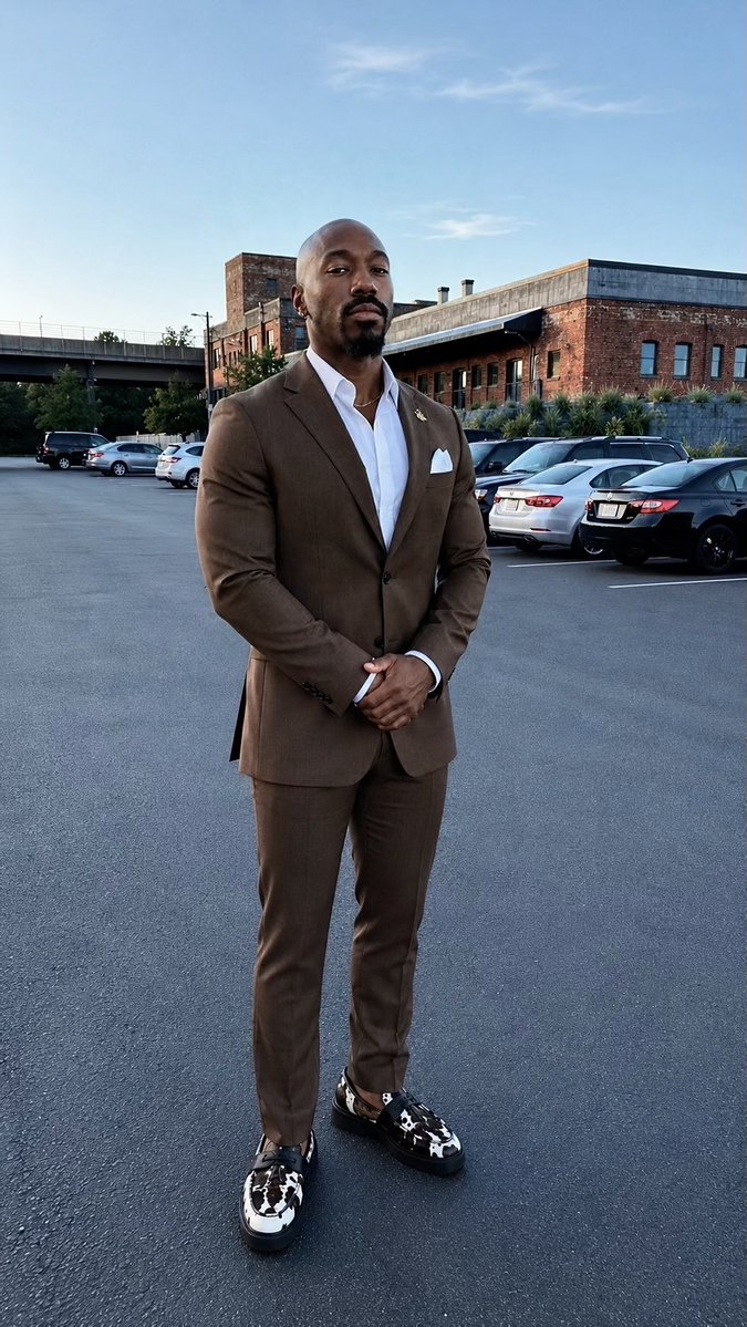 simply_savion's tweet photo. I think I clean up ok 🤷🏾‍♂️ a lil chocolate ain’t ever hurt nobody 😌 https://t.co/EohCXMxFLE