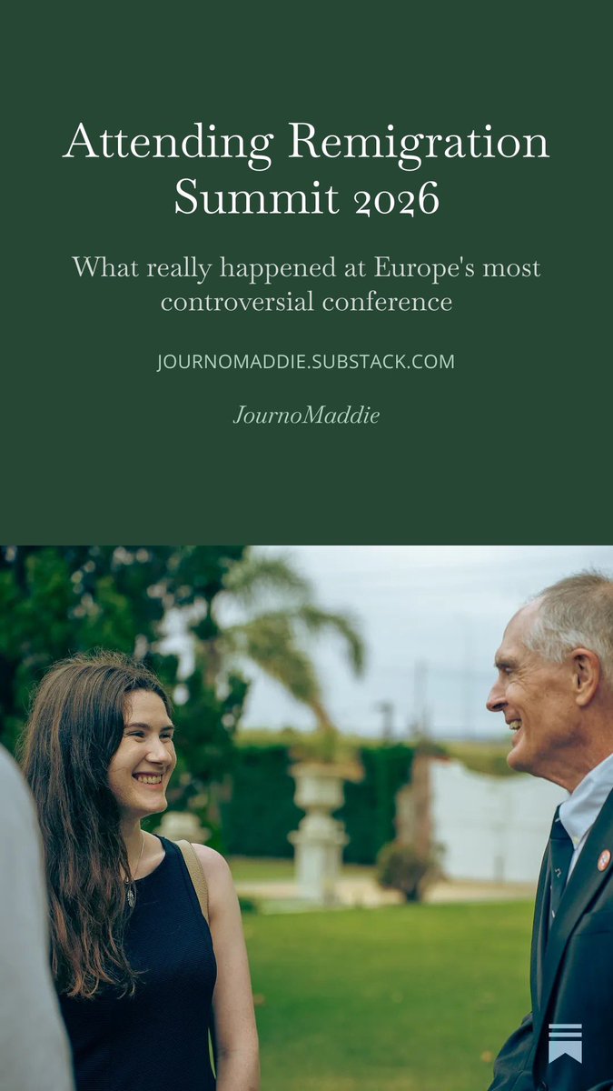 JournoMaddie's tweet photo. What was it really like to attend the Remigration Summit in Porto?

New Substack article on my experience.

https://t.co/Ufn2MEqVFy https://t.co/zzyS8x5MU3