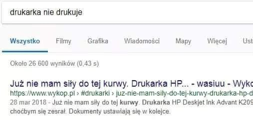 TrueMonkeyGuy's tweet photo. @Michalina_Kobla Spoko, wystarczy zakupić drukarkę firmy Hujowy Print https://t.co/iZ6l39OHPD