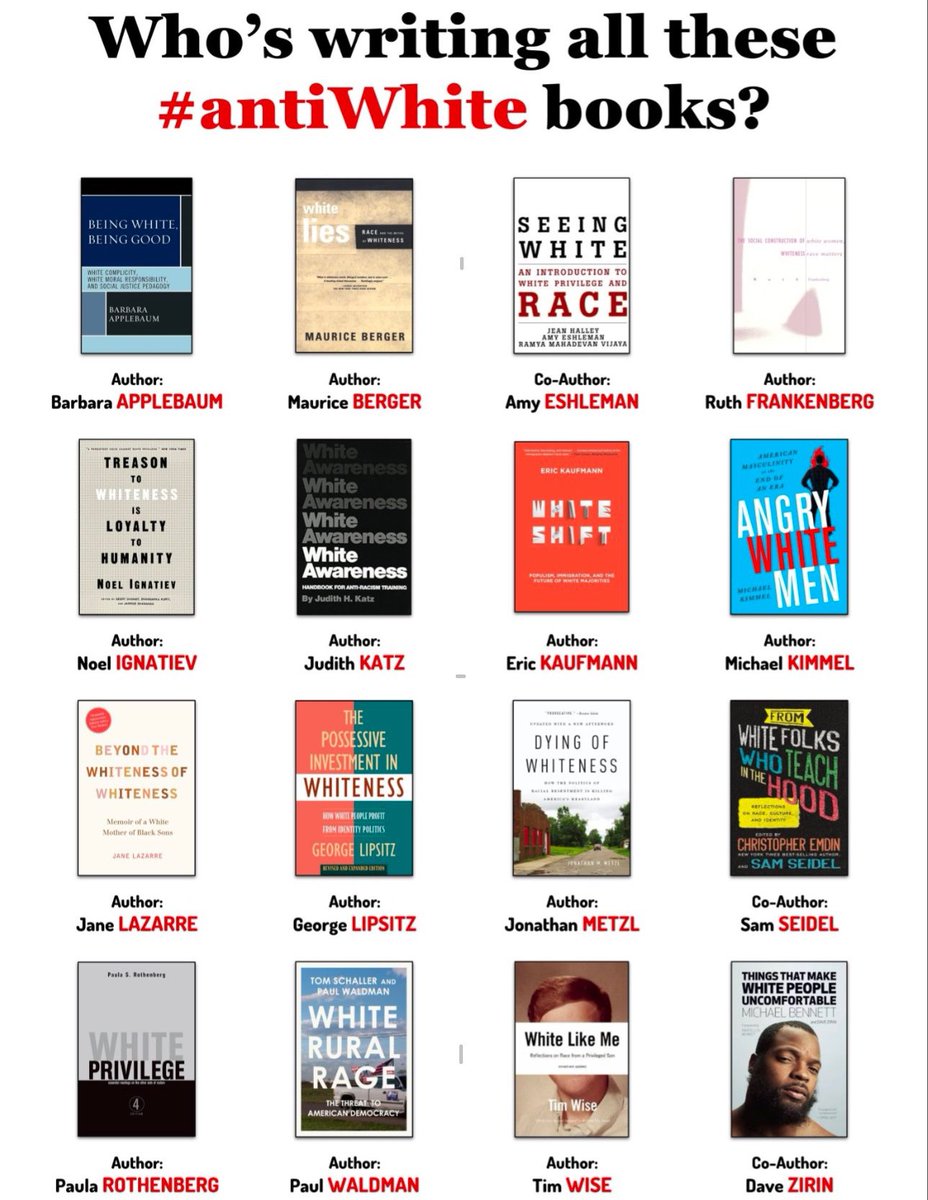 MAWA4ever's tweet photo. @MichaelRapaport Any ideas on how all these anti-white authors should be punished, Mike? https://t.co/1KRi7MXpic