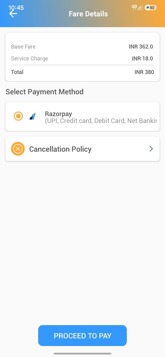BabluSarojkumar's tweet photo. @OSRTC_Odisha  @CMO_Odisha  @STAOdisha  Please help me explain how the bus fair is calculated? Super premium volvo bus(shri jagannath). 
Per KM Cost : ₹2.17 to ₹2.44(max)
Distance BBSR to Rajkanika : 120km . 
price : 128*2.44 = ₹312
App show ₹362 why? Could someone explain? https://t.co/2XibRo26Lb