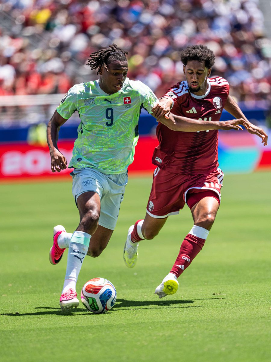 bayareaHC's tweet photo. History made in the Bay. ⚽️🌉

Our first FIFA World Cup 2026™ match in the Bay is officially in the books. Qatar and Switzerland battled to a 1-1 draw at SF Bay Area Stadium, with Qatar scoring its first-ever FIFA World Cup goal in the 90th minute.

#BayAreaUnite #WeAre26 https://t.co/B0rauW3ZoB