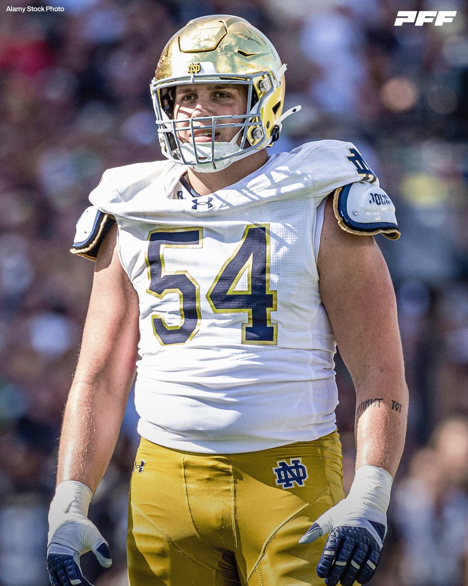 PFF_College's tweet photo. Anthonie Knapp in 2025

🍀 334 pass blocking snaps
🍀 1 sack allowed https://t.co/Bdu1smxtIV