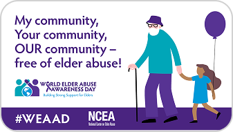 WISERwomen's tweet photo. An estimated 5 million older Americans experience abuse, neglect or exploitation, including financial abuse. Together let's raise awareness &amp; foster action. June 15 is World Elder Abuse Awareness Day. Let’s work to keep everyone safe as we age. #WEAAD https://t.co/PeIHDOHyzx https://t.co/ddRusXzNqz