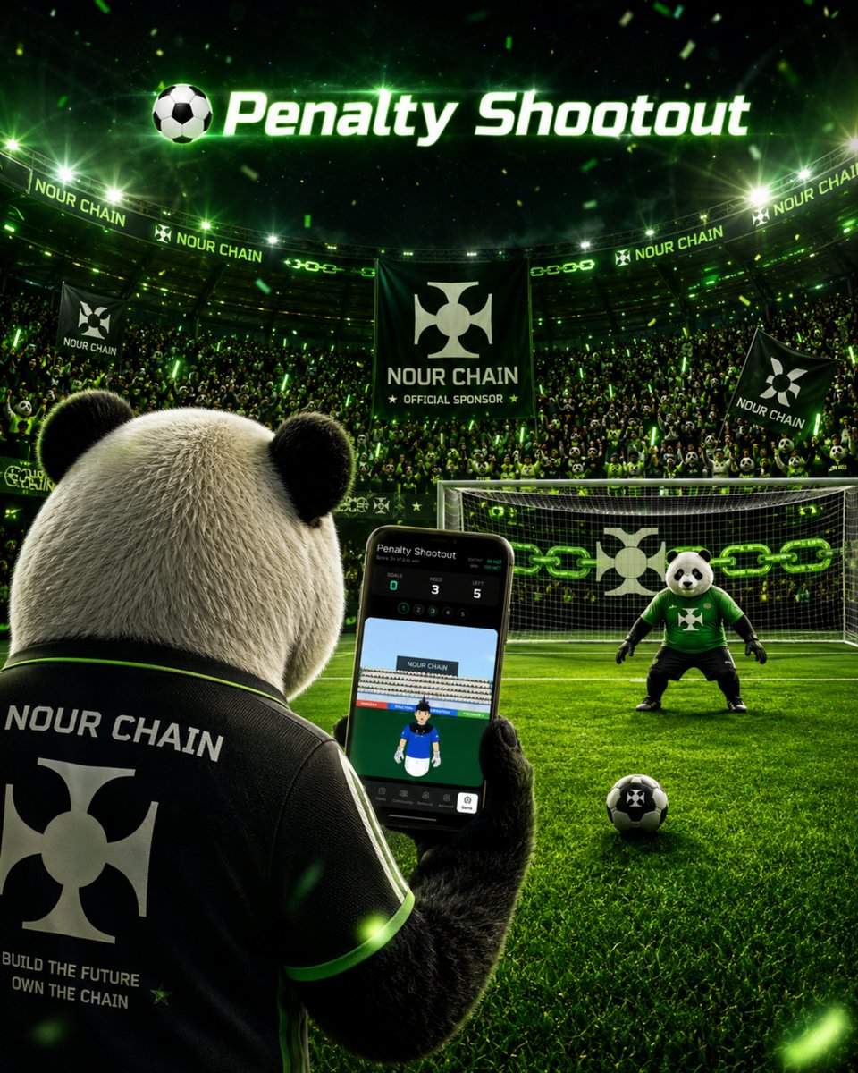 TheNourChain's tweet photo. ⚽️ The World Cup is ON.

Millions are watching football.
But how many are actually PLAYING for rewards?

Today, we launched our first game inside Nour Chain:
🎮 Penalty Shootout

💰 Entry: 50 NCT
🏆 Win: 100 NCT
🔥 3 chances per day

Score 3 out of 5 penalties and double your entry.

This is just the beginning.
- More games.
- More rewards.
- More utility for NCT.

Are you ready to prove you're better than the goalkeeper? 👀

Play now👇
https://t.co/uINrHOZ9rJ