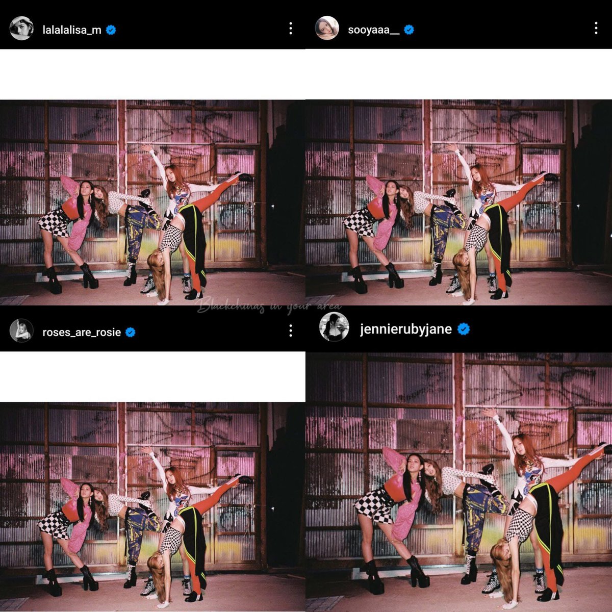 BLACKPINKBRASIL's tweet photo. Há 08 anos, o BLACKPINK abria suas contas pessoais no Instagram e essa foto foi o primeiro post de cada uma. 🥹 https://t.co/dLGSyUUsTu