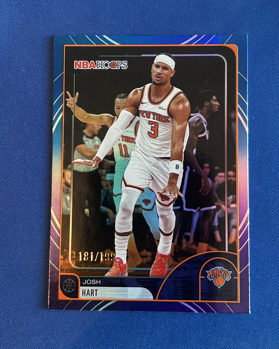 DcWells23's tweet photo. $5 2025-26 NBA Hoops Josh Hart  /199 New York Knicks #124 Please See Pinned Tweet For Shipping Info.  @SportsCardDeals   @84baseballcards @TonysCards #thehobby  #TBBCrew  #TBBReposts https://t.co/FSNwwkOTvS