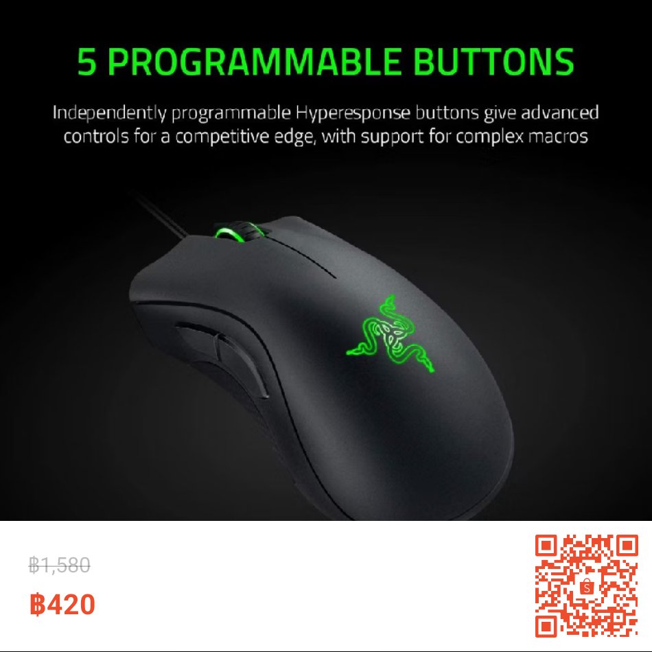 tnomagic1's tweet photo. Razer DeathAdder Essential - เมาส์เกมมิ่ง เซ็นเซอร์ Optical 6,400DPI  ฿420 

 https://t.co/uhrqNQkrbi

#เม้าเกมส์ #เม้า #mousegaming #mouse #computer https://t.co/CTkRnugrOx