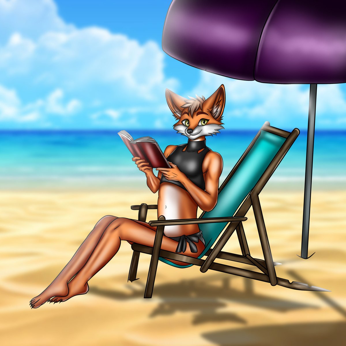 Gfx_Ava18's tweet photo. ost in a good book, chasing ocean breezes, and enjoying the little moments 🦊📖✨

Beach days just hit different 💙
.
.
.
#FurryArt #FurryFandom #AnthroArt #FurryArtist #DigitalArt #BeachVibes #ArtTwitter #FurryCommunity https://t.co/OEYKAX7Vqj