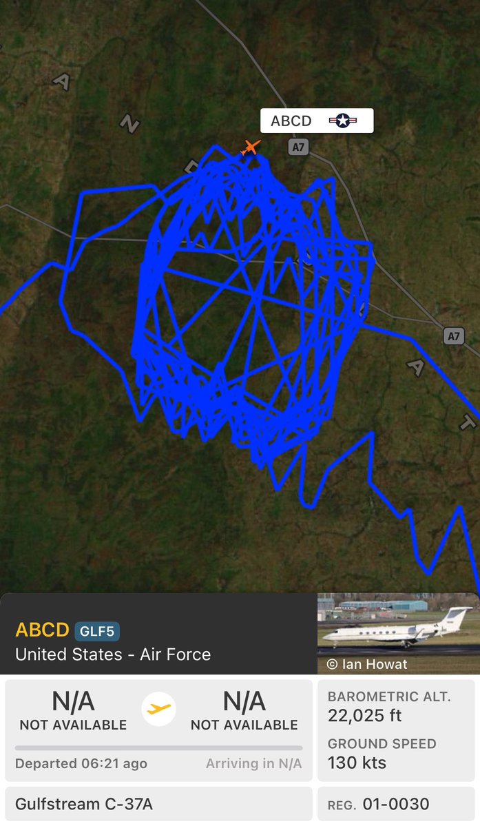 HHOSINT's tweet photo. Day 4 of United States 🇺🇸 Air Force ISR operations over Oyo State, with surveillance activity concentrated on areas bordering Ilorin, Kwara State, Nigeria 🇳🇬.

👀 Day 4. Same area. Same mission set of persistent ISR coverage over the Oyo–Kwara axis point to a sustained intelligence requirement. Whatever is being monitored, it has clearly remained a priority.
