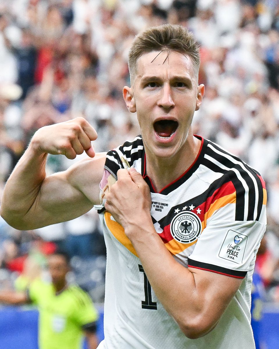 brfootball's tweet photo. Kai Havertz and Nico Schlotterbeck give Germany a 3-1 lead going into halftime 💥 https://t.co/ru0zDojQnC