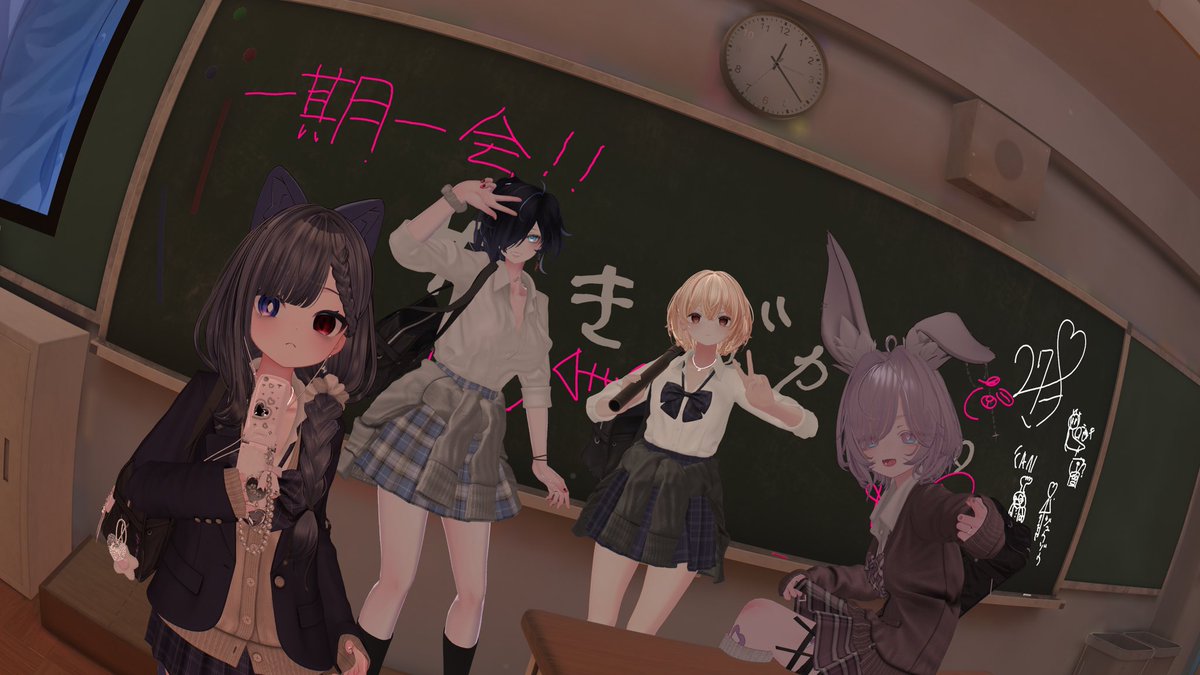 Ririth0810's tweet photo. #VRChat 

Extensio様の放課後ディストーション合わせ https://t.co/xV9ARXWiGy
