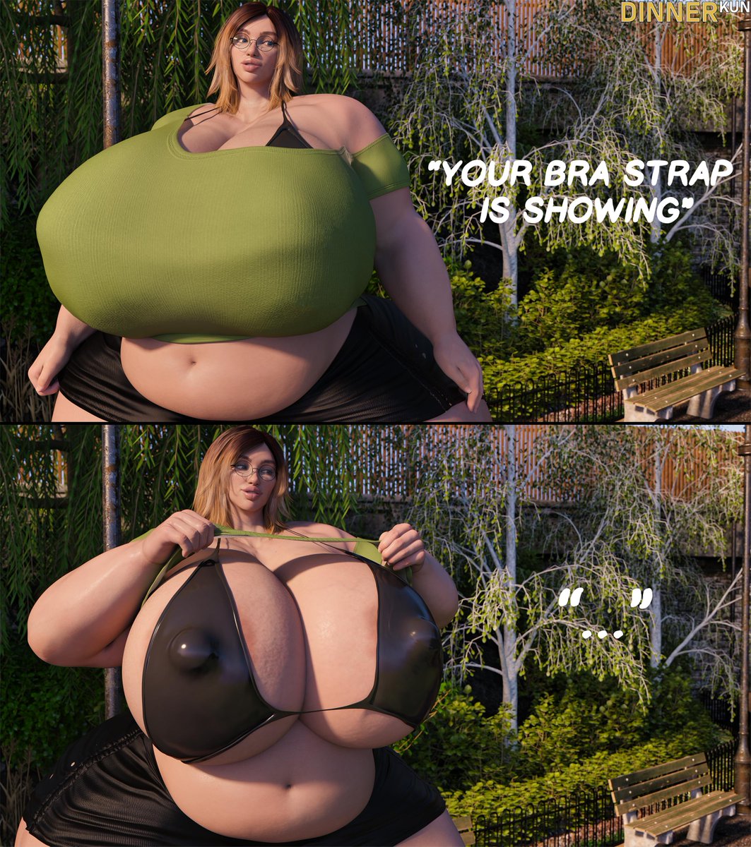 DinnerKun's tweet photo. Ania, your bra strap is show-....oh. https://t.co/Qk0Vn6QFum