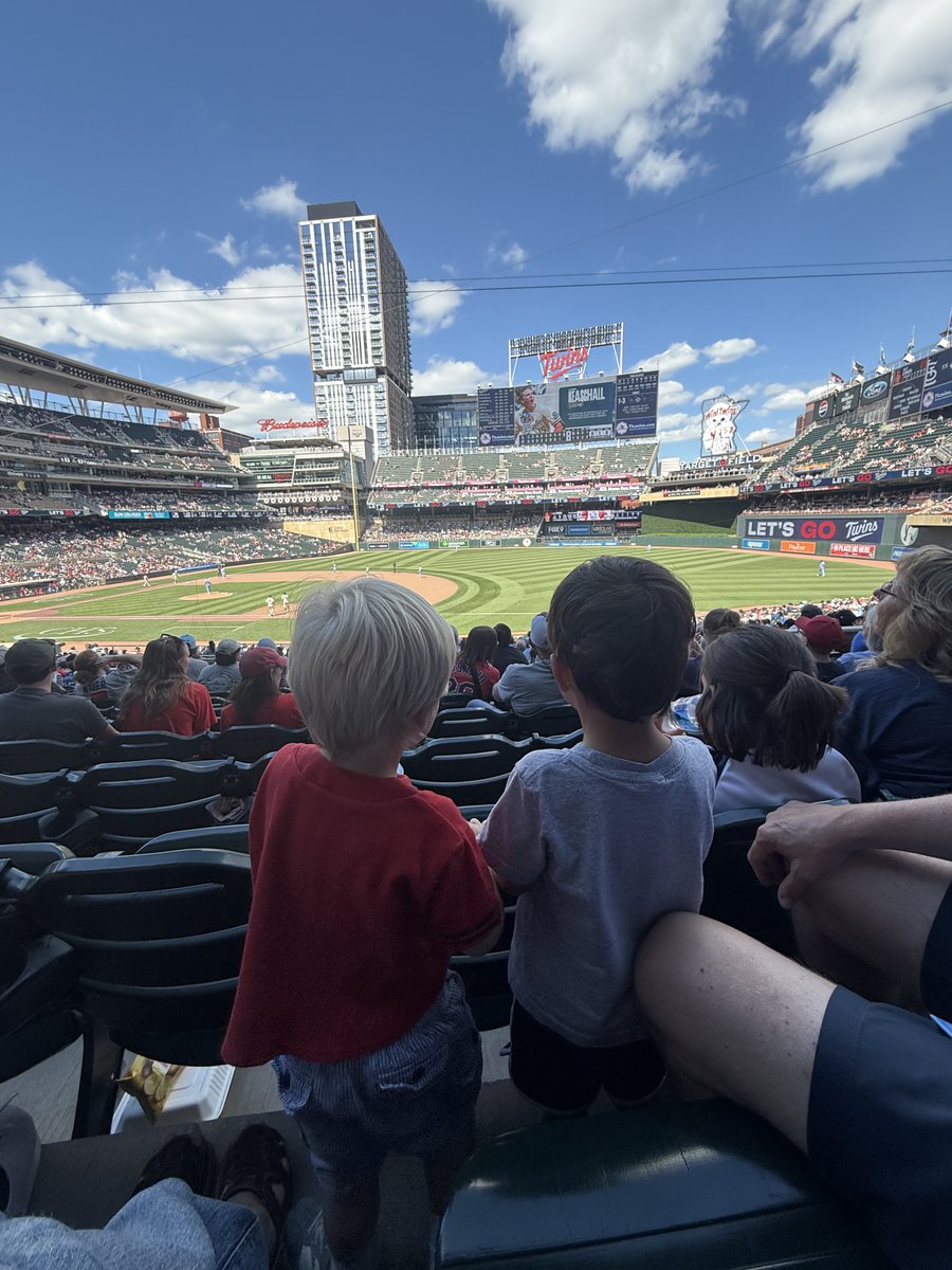 NWC_PGC's tweet photo. Thankful to enjoy an early Father’s Day yesterday with our married kids taking them to the St. Louis Cardinals game in Minneapolis. Our four grandsons first of many Cards ⚾️ victories! 9-6 over the Twins! #Love our family!!#BlessedAndGrateful 🙏#LetsGoCards ⚾️ https://t.co/o85Hvi9GjS