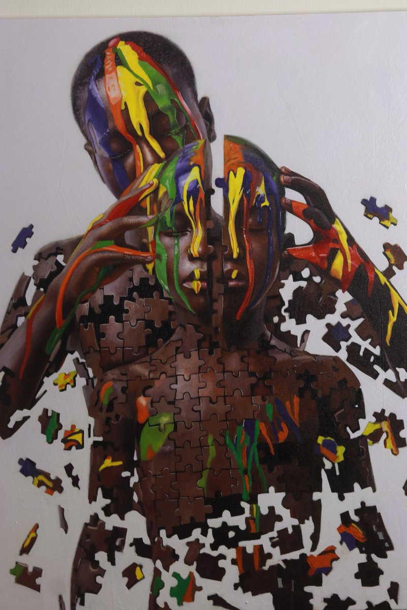 SilasOnoja's tweet photo. From my latest series, PUZZLE SERIES 
oil on canvas paintings https://t.co/VBHJ6dngHX