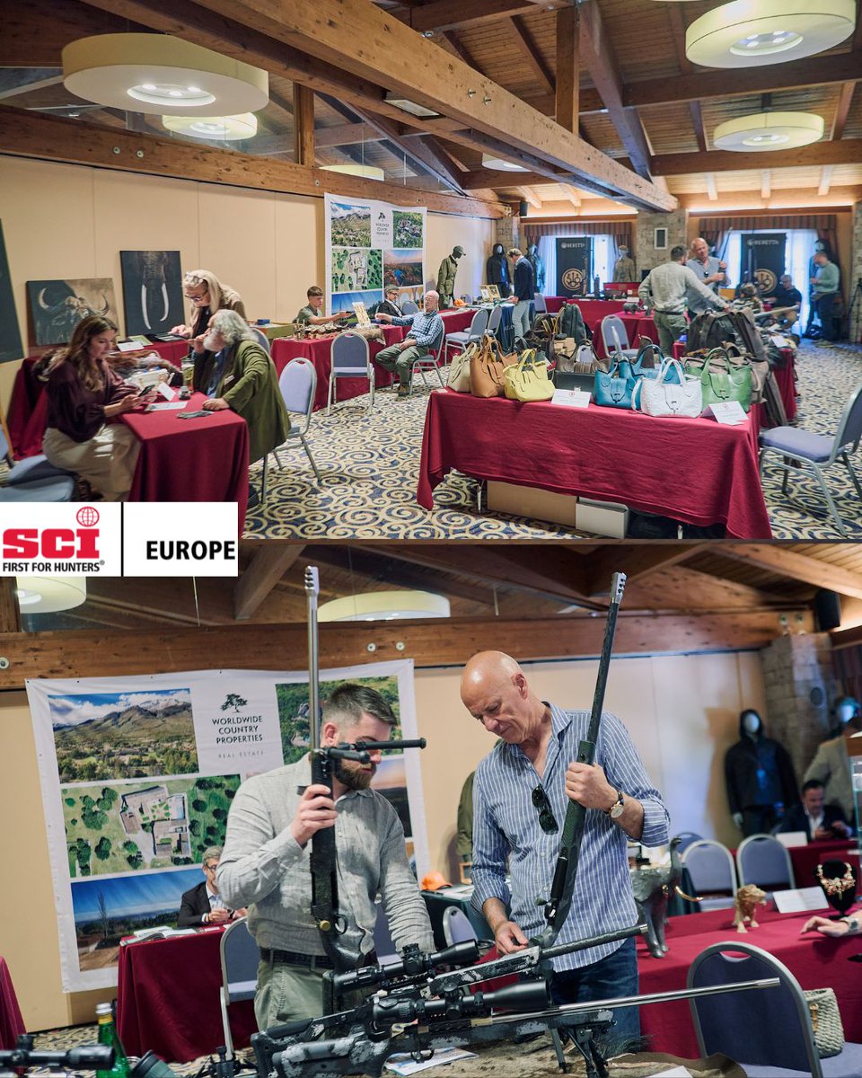 EuropaSCI's tweet photo. 🇮🇹 More photos from the 39th Convention of the SCI Italian Chapter in Rome! An unforgettable weekend bringing together SCI members and hunters from across Italy, Europe and the USA for three days of fellowship, conservation, education and celebration. From exhibition stands and gala dinners to shooting competitions and meetings of the SCI Europe Committee, the convention once again showcased the strength and growth of the SCI family across Europe. 📸 Swipe through to see some of the highlights from Rome.