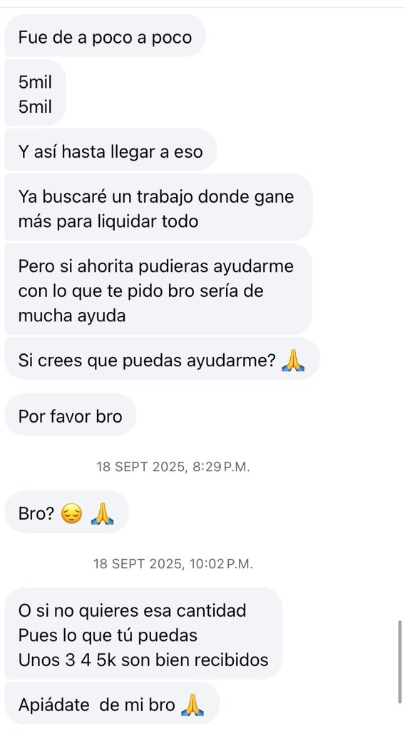 toritoapuestas's tweet photo. ⚠️💔 Hermanos, un seguidor perdió a su familia por el mundo de las apuestas.

Hoy les quiero compartir una historia real de un seguidor mío que lo perdió todo por las apuestas. 😔

Recuerden que las apuestas deben tomarse con responsabilidad. El dinero va y viene, pero la familia y las personas que nos quieren son lo más importante. 

Esta es una historia real que deja una gran lección para todos. 🥺📖