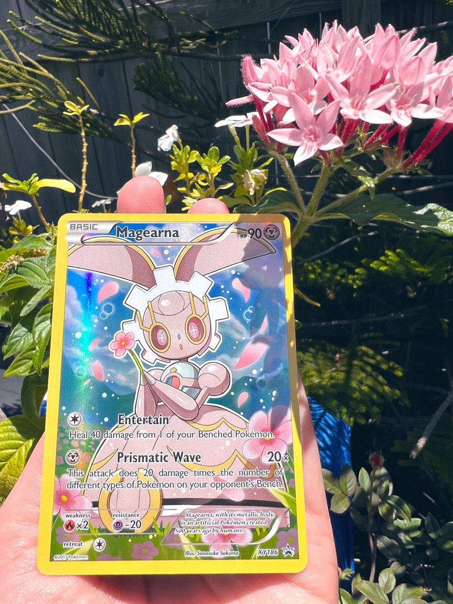 ehveevy's tweet photo. Day 3 of posting my cute cards daily 🩷 Magearna 🌸 https://t.co/K40jDerdTd