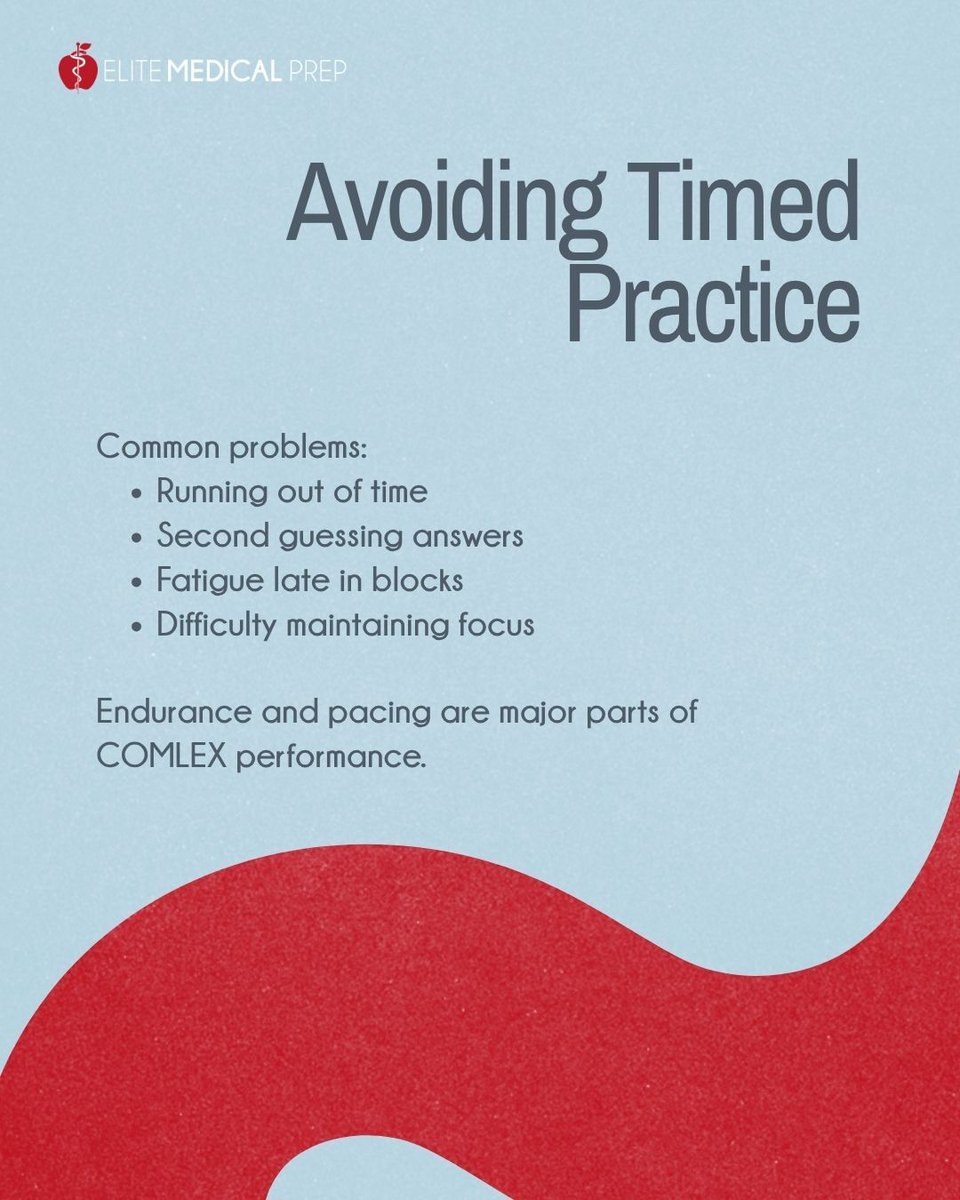 elitemedicprep's tweet photo. Students preparing for COMLEX-USA often make the mistake of treating it exactly like USMLE prep.

While there is overlap, COMLEX requires dedicated preparation for:

OMM
Question style
Timing
Endurance

Do not wait until the last minute to address these areas. https://t.co/2sQNSfoZmo