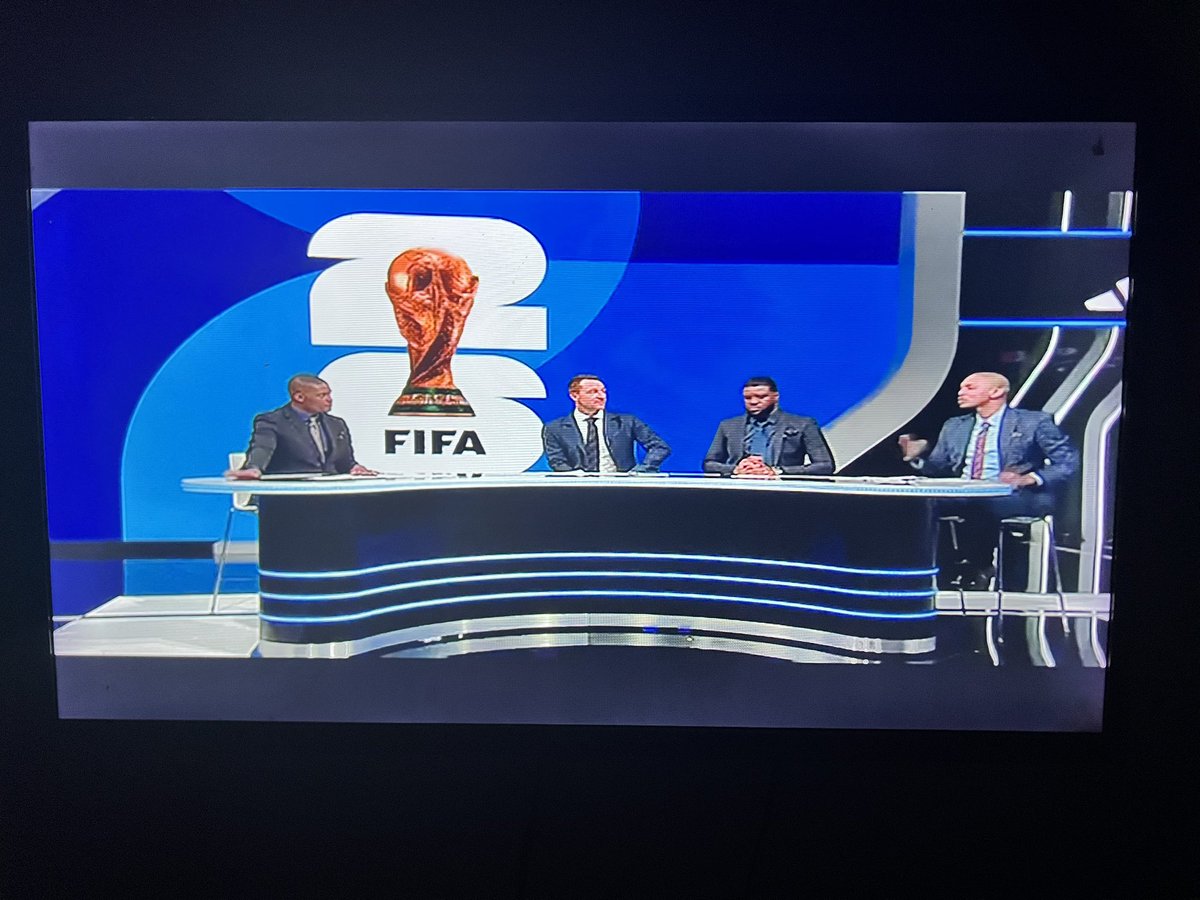 erich_mboowa's tweet photo. I had to wait for the half-time analysis for me to capture these photos.

Andrew Kabuura doing what he does best on SuperSport TV, bringing football fans closer to the action as nations from around the world battle for glory on the biggest stage.

Well done @andrewkabuura. Thank you for raising the flag.🇺🇬🇺🇬