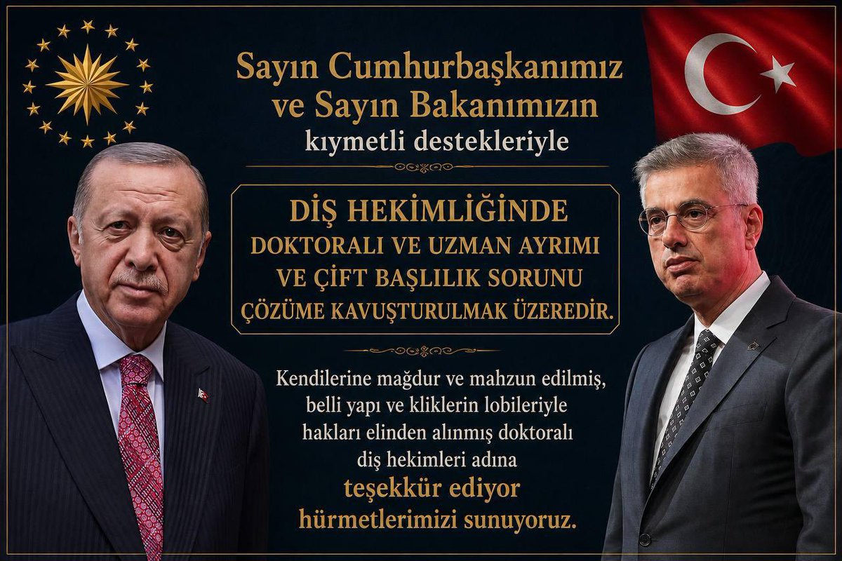 Primitive542481's tweet photo. Doğruyu savunan hocalarımızın ve devletimizin yanındayız; haklarımızı iade eden bu çözüm iradesine şükranlarımızı sunuyoruz. @RTErdogan @ErolOzvar @drmemisoglu @ozkan_prof #UzmanlıkMasadaVerilemez #DoktoralıyaHakkınıVer https://t.co/QpaM0XTJPC