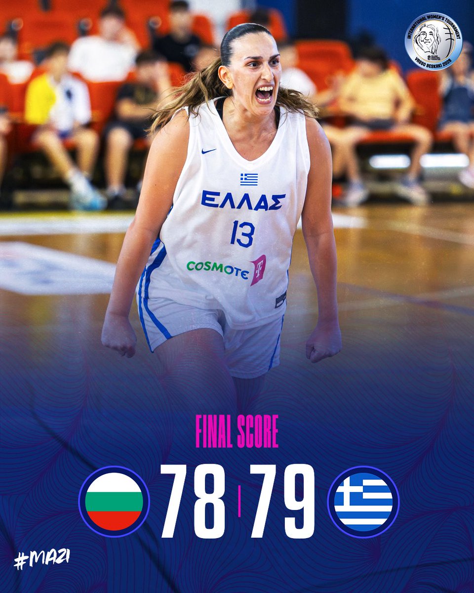 HellenicBF's tweet photo. Η Εθνική Γυναικών επικράτησε με 79-78 της Βουλγαρίας και με απολογισμό δύο νίκες κατέκτησε την πρώτη θέση στο τουρνουά «Βάσω Μπεσκάκη» που φιλοξενήθηκε στην Άρτα και στο Τ9 Κωστακίων. 🔥🔵⚪️

https://t.co/xxLjZB6Rf4

#HellasBasketball 🇬🇷🏀
#MAZI #HellenicBF 
#VassoBeskaki https://t.co/7pLNVTgQLl