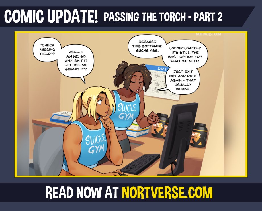 Nortuet's tweet photo. Comic Update! Passing the Torch - Part 2 https://t.co/pBcq1J4MTJ